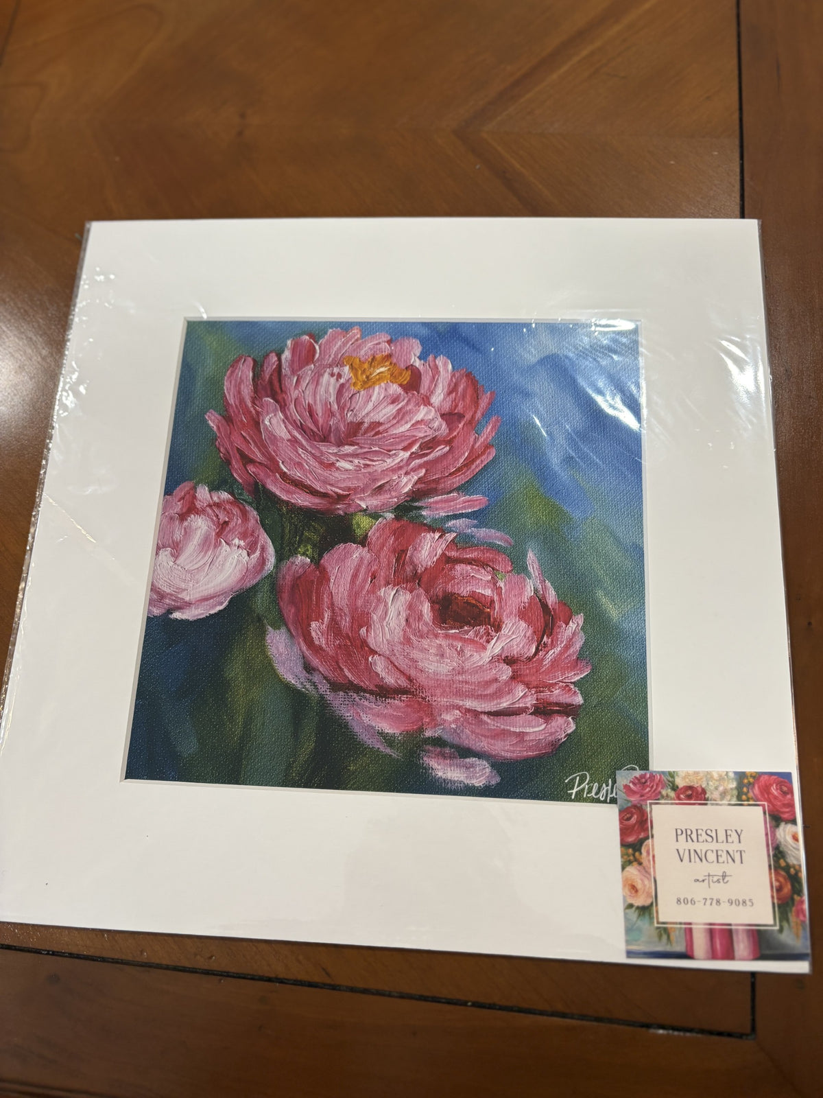 Pink Peonies in Bloom by Presley Vincent