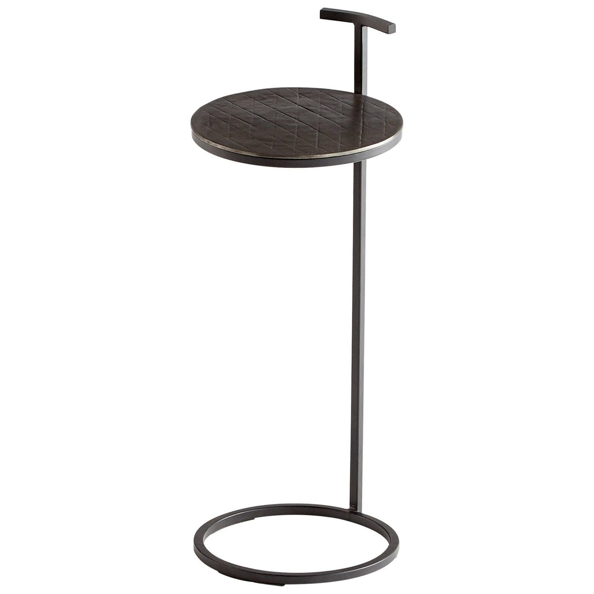 Audrey Side Table | Antique Brass And Black