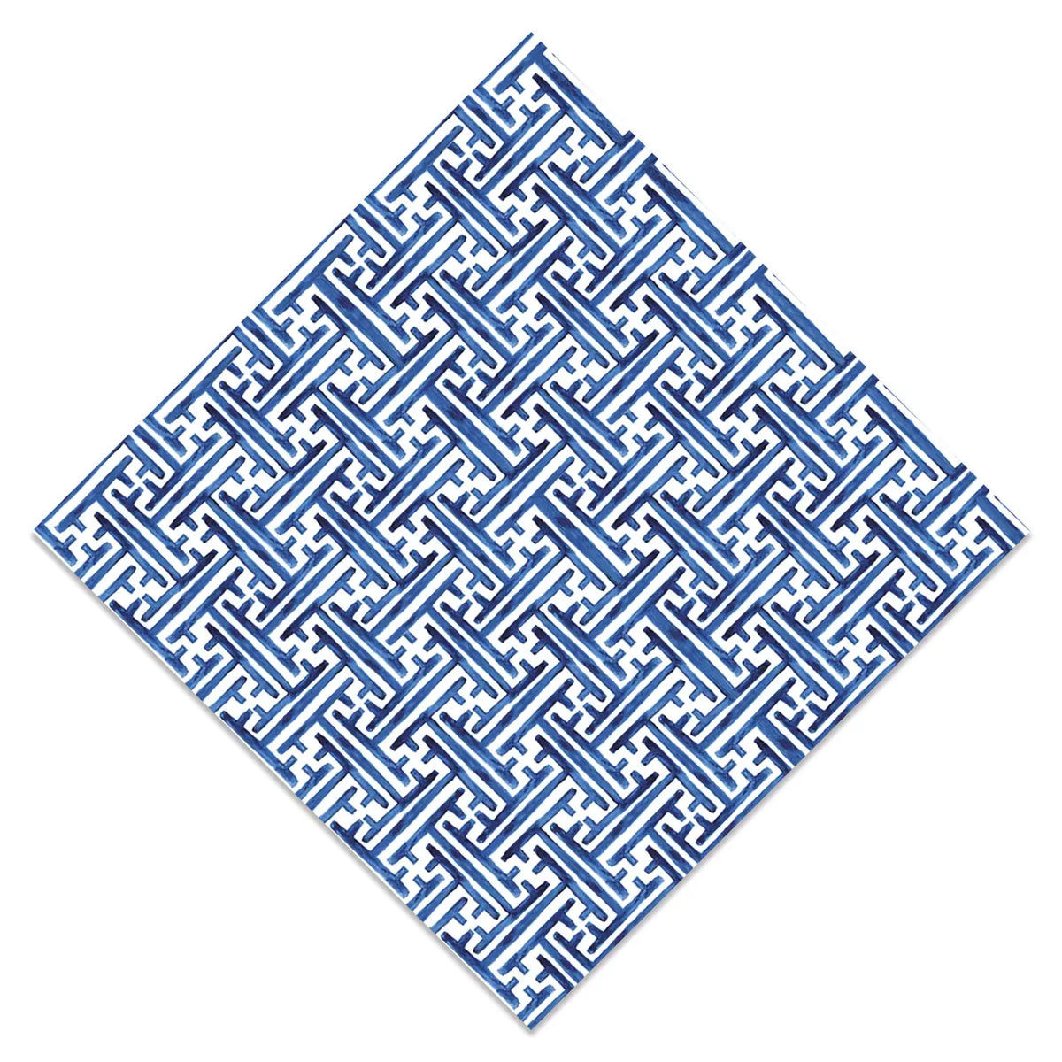 Navy Basketweave Cocktail Napkins
