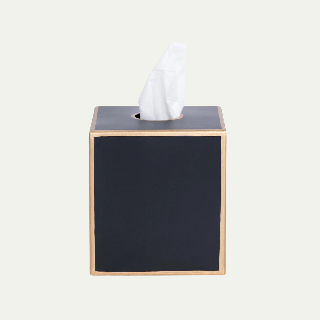 Black Mattie Tissue Box Cover