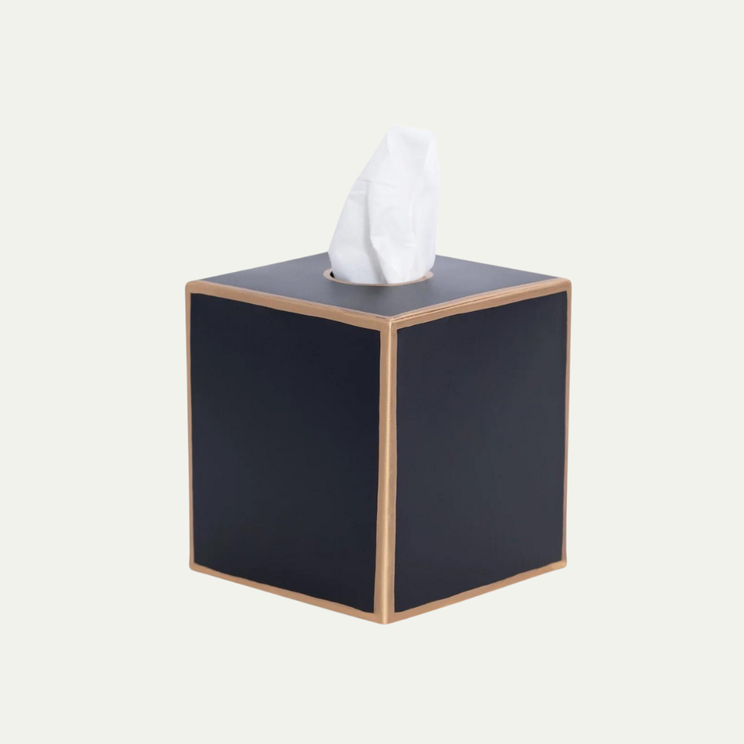 Black Mattie Tissue Box Cover