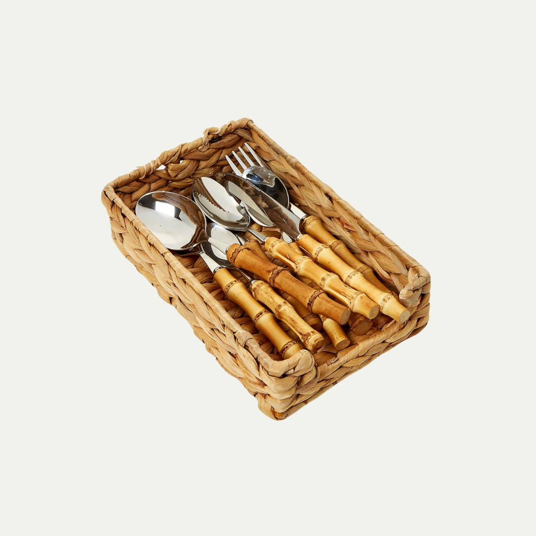 Fish Bone Weave Napkin/Utensil Holder