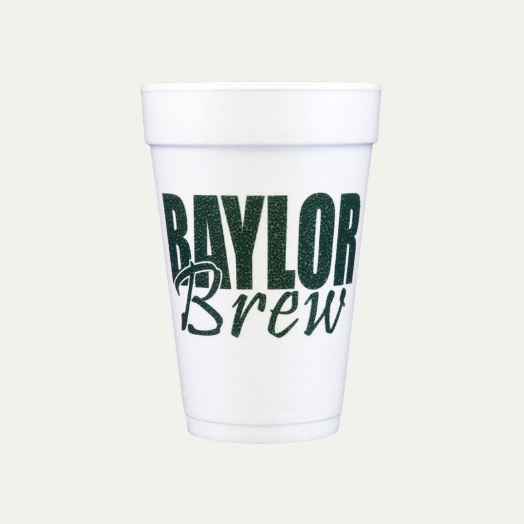 Baylor Brew Foam Cups