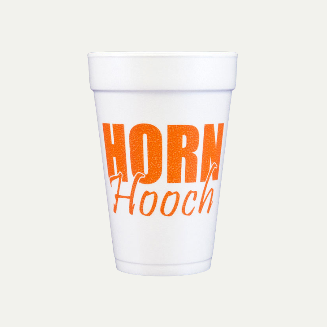 Horn Hooch Foam Cups