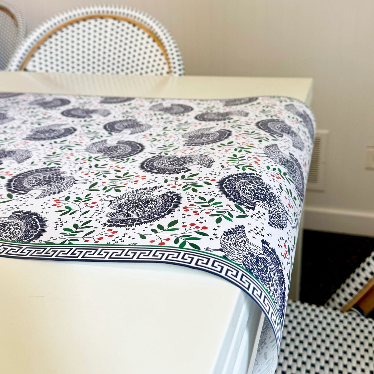 Turkey Toile Table Runner