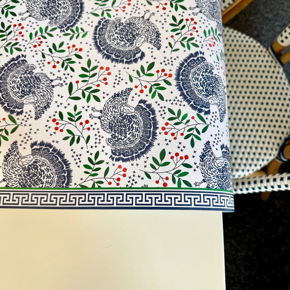 Turkey Toile Table Runner