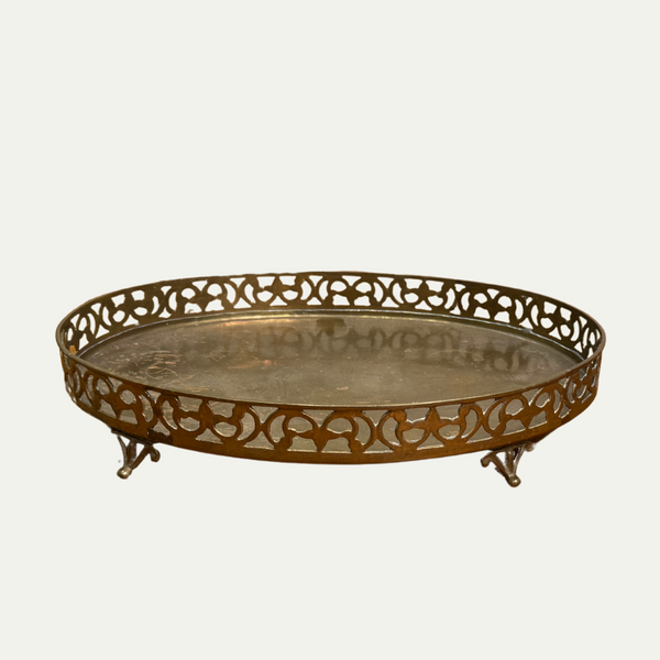 Brass Oval Tray - RBR Interiors