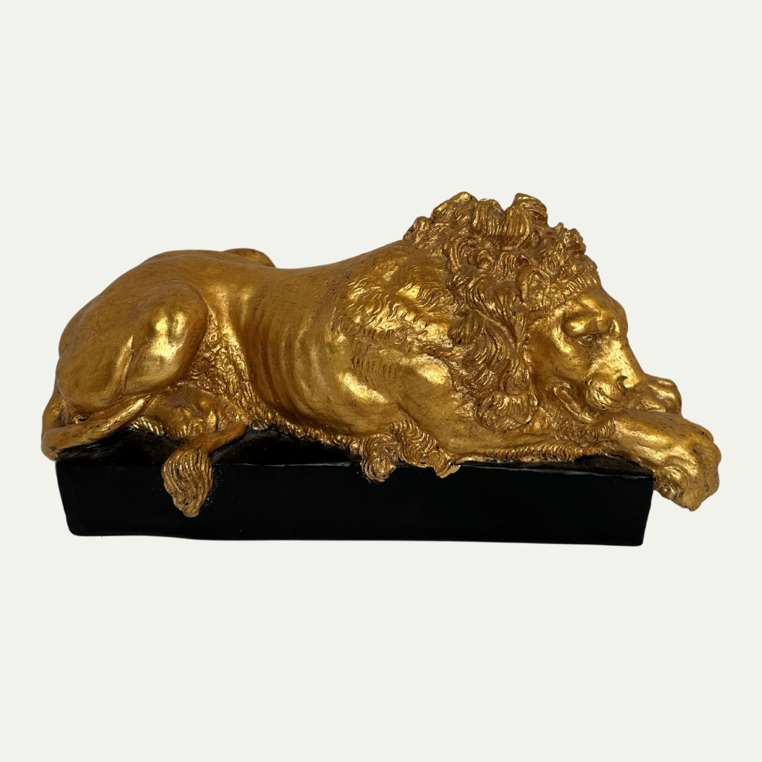 Estate Gold Lions Book Ends