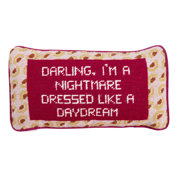 Dressed Like a Daydream Needlepoint Pillow