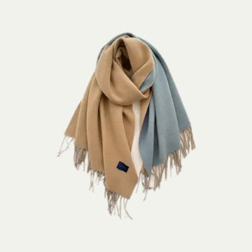 Color Scarf Double-Sided two color with tassel