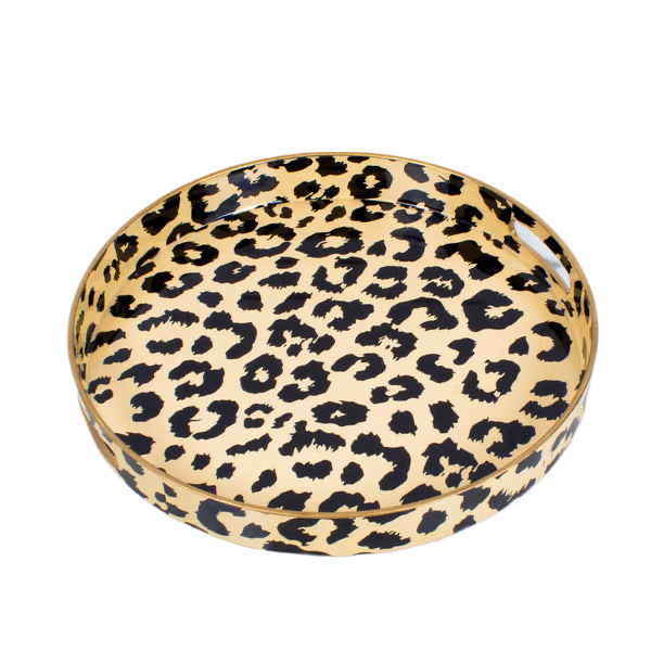 Leopard Round Tray