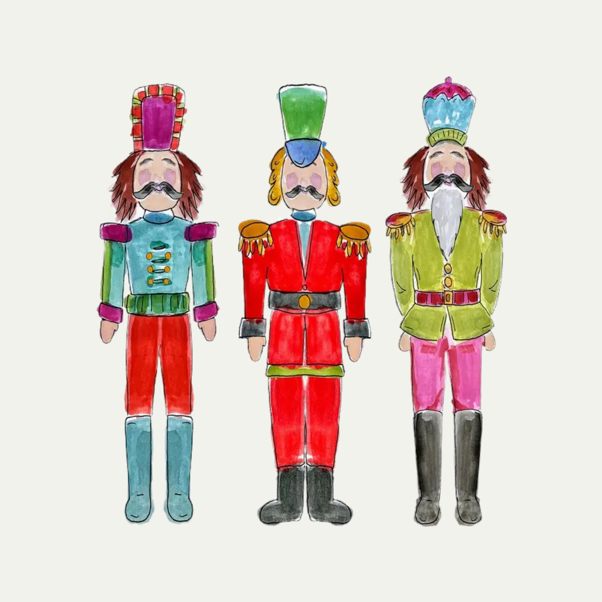 Nutcracker Artwork Christmas Holiday Towel