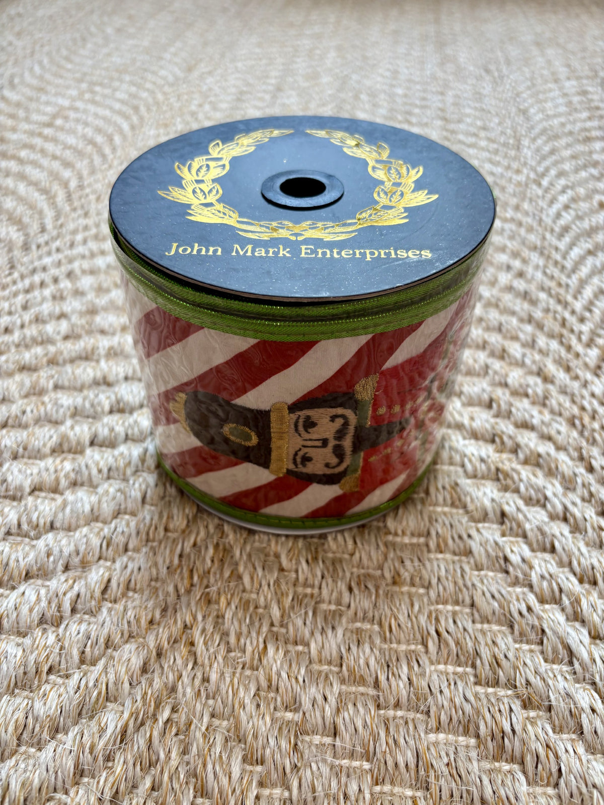 Nutcracker Print Metallic Dupion Back