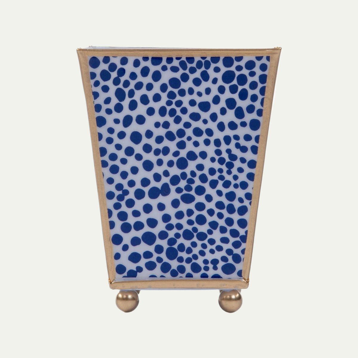 Shagreen Enameled Square Cachepot Planter