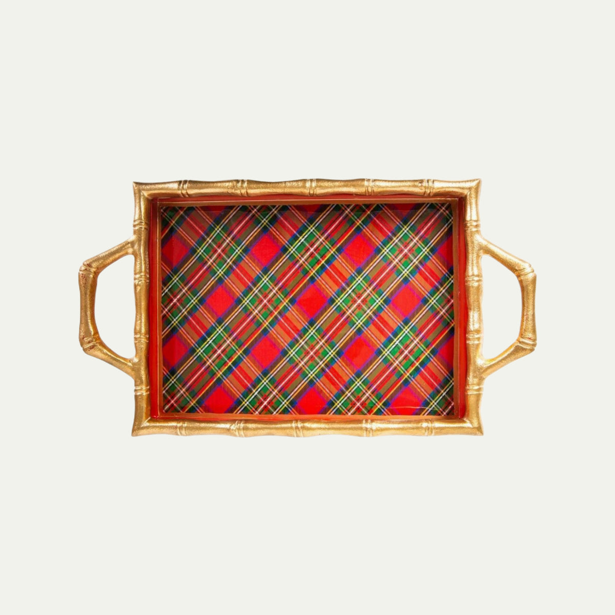 Royal Tartan Enameled Chang Mai Tray