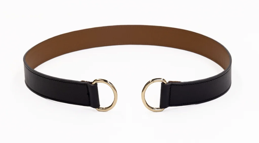 Loop Skinny Scarf Reversible Leather Belt