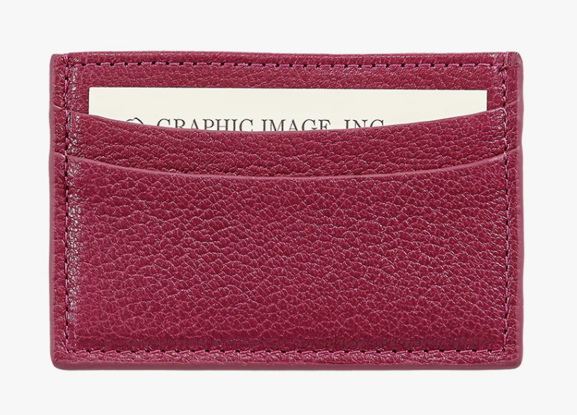 Slim Design Card Case Azalia Goat