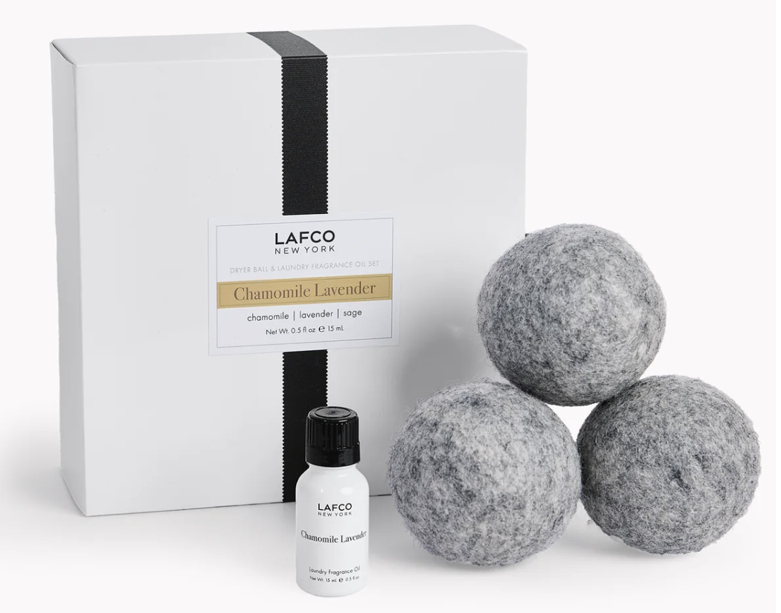 Chamomile Lavender Dryer Ball and Laundry Oil Set