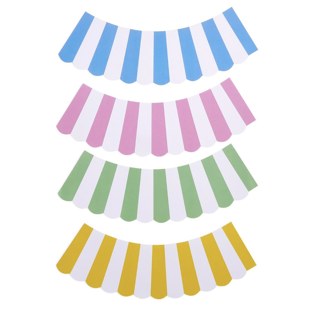 Decorative Stripe Paper Shade