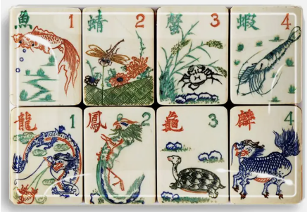 Mahjong Decoupage Tray