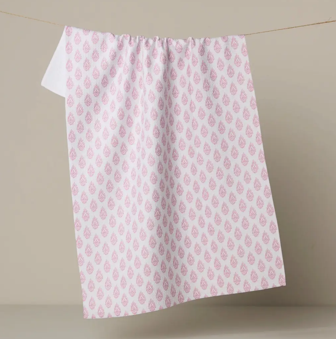 Pink Poppy Tea Towel