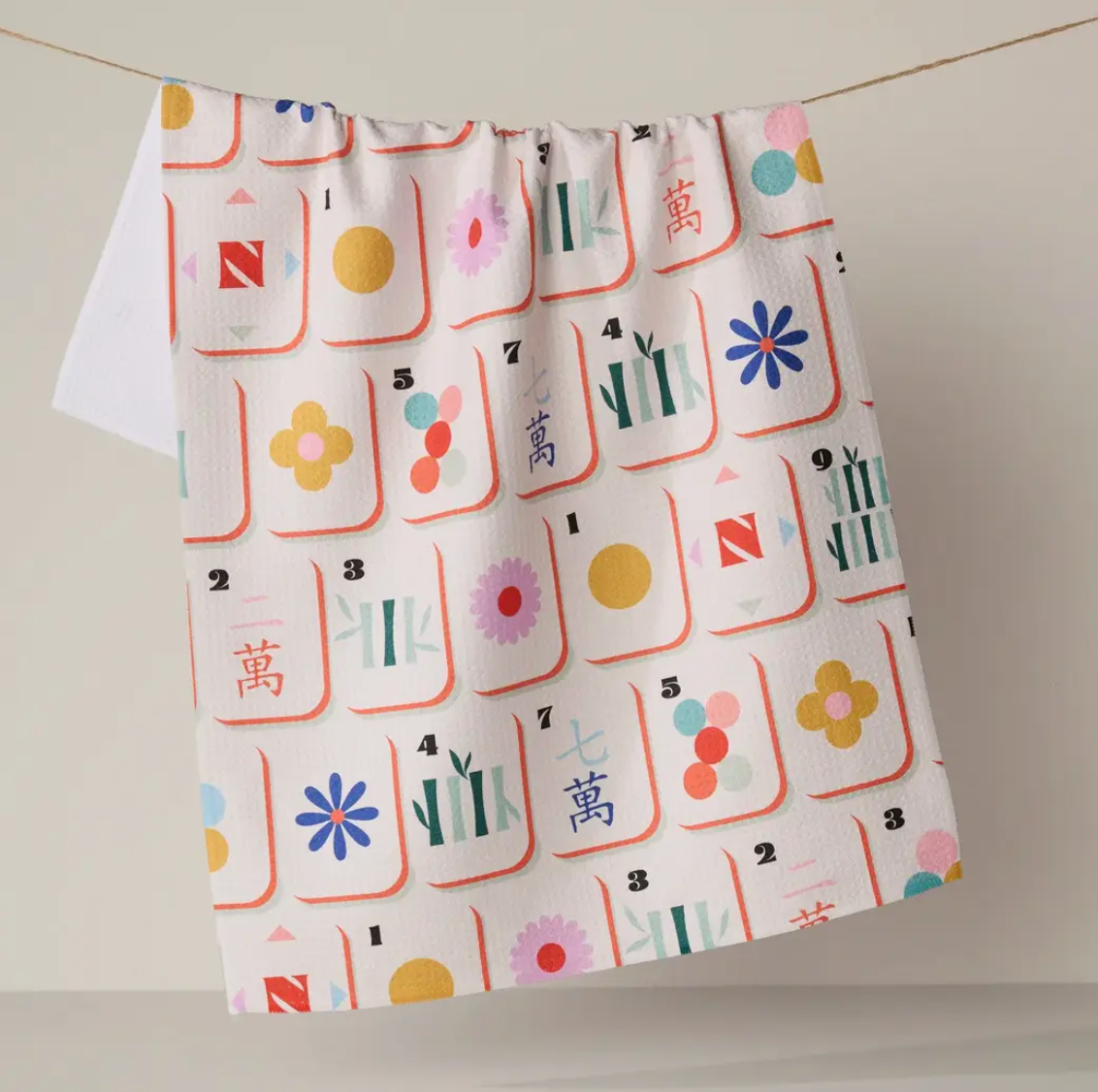 Tile Toss Tea Towel