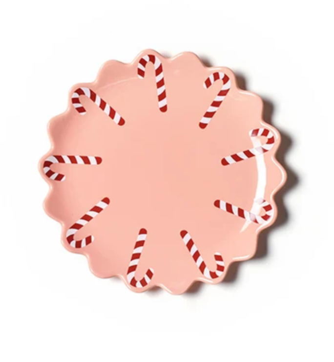 Candy Cane Scallop Salad Plate
