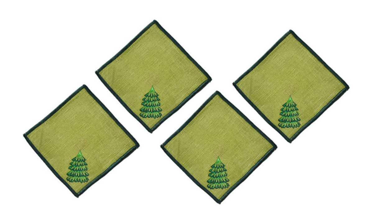Evergreen Cocktail Napkin Set