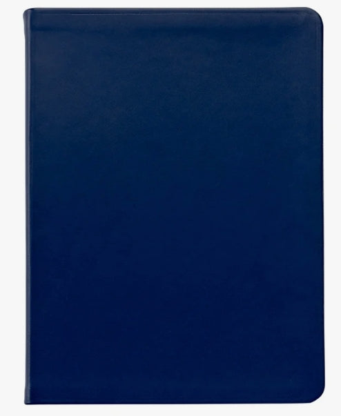 9&quot; Flexible Cover Journal- Blue Traditional Leather