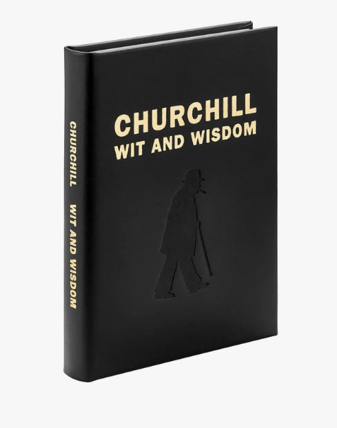 Churchill Wit and Wisdom- Black Bonded Leather