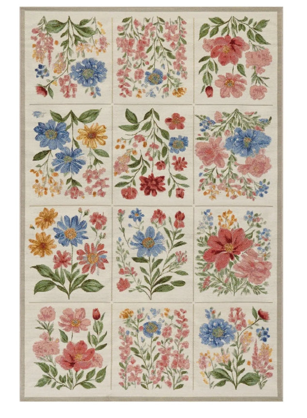 Solari Floral Indoor/Outdoor Rug 2x3
