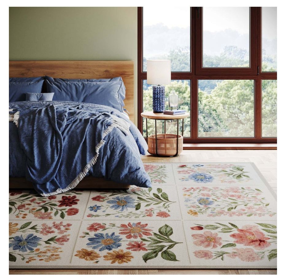 Solari Floral Indoor/Outdoor Rug 2x3