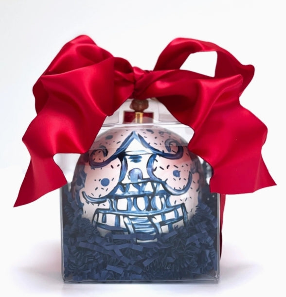 Exquisite Hand-Painted Chinoiserie Christmas Ornaments