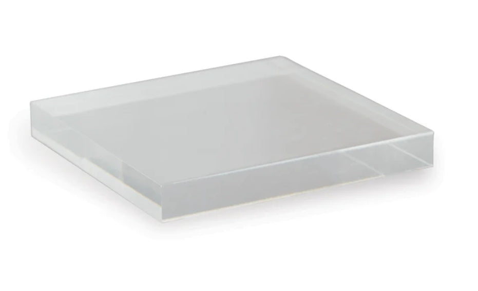 Clear Lucite Square Stand 8"