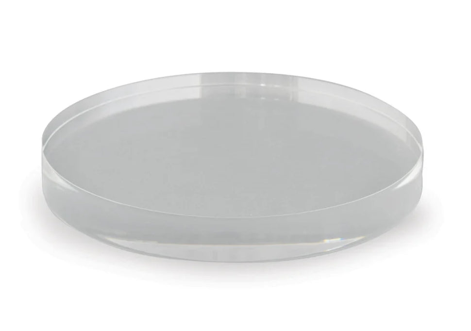 Clear Lucite Round Stand 7"