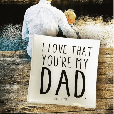 I Love That You're My Dad Decoupage Glass Tray