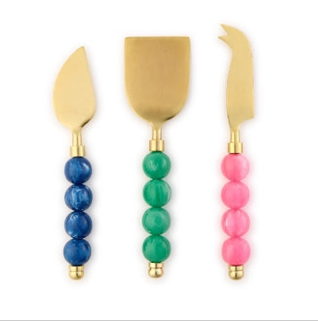 S/3 Color Pop Cheese Knives in GB