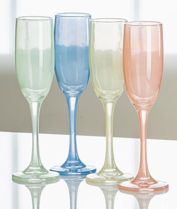 Sheer Pastel Flute-4Asst