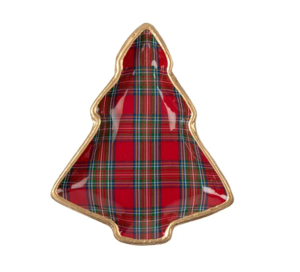 Tartan Plaid Christmas Tray