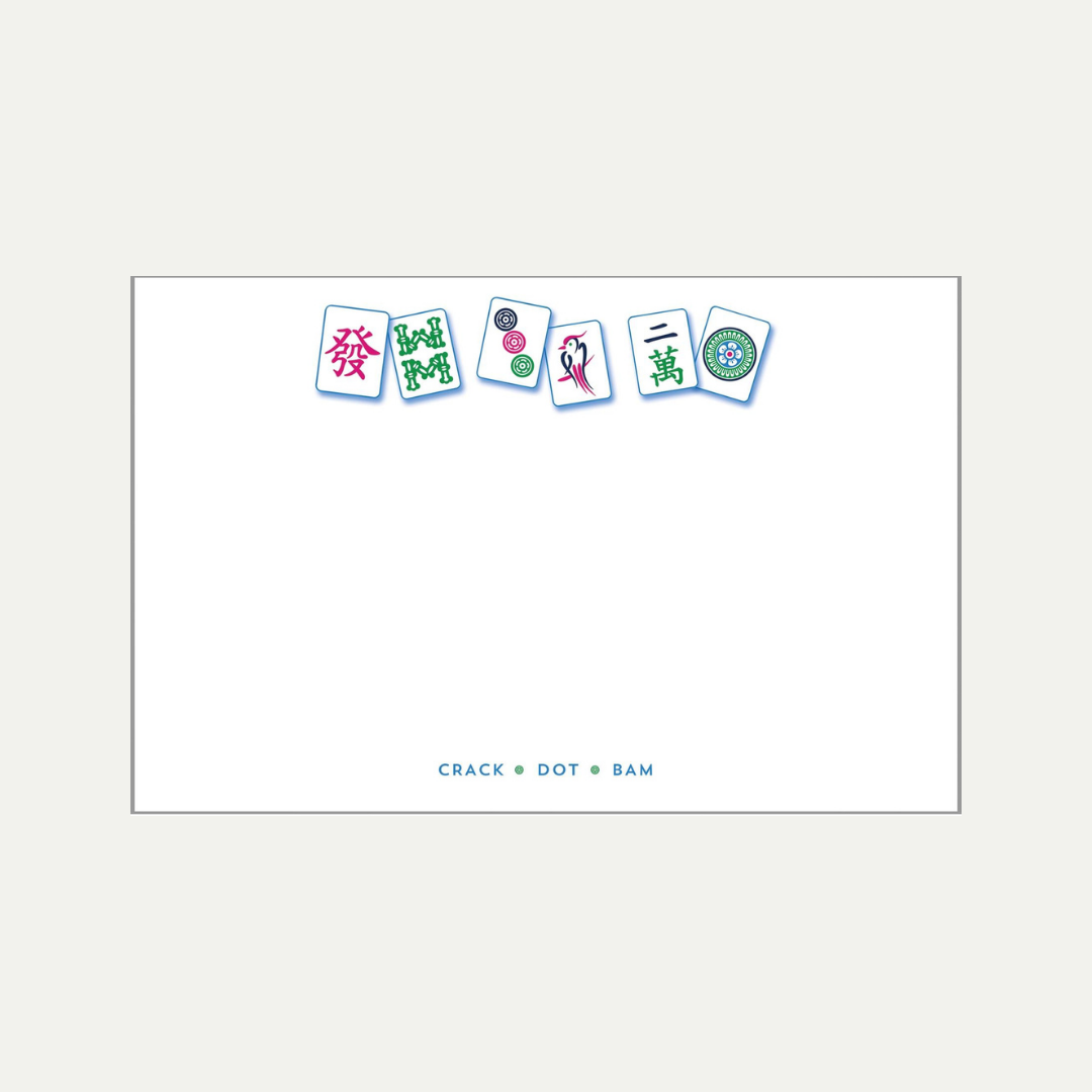 Mahjong Notepad Mahjong Notepad - RBR Interiors