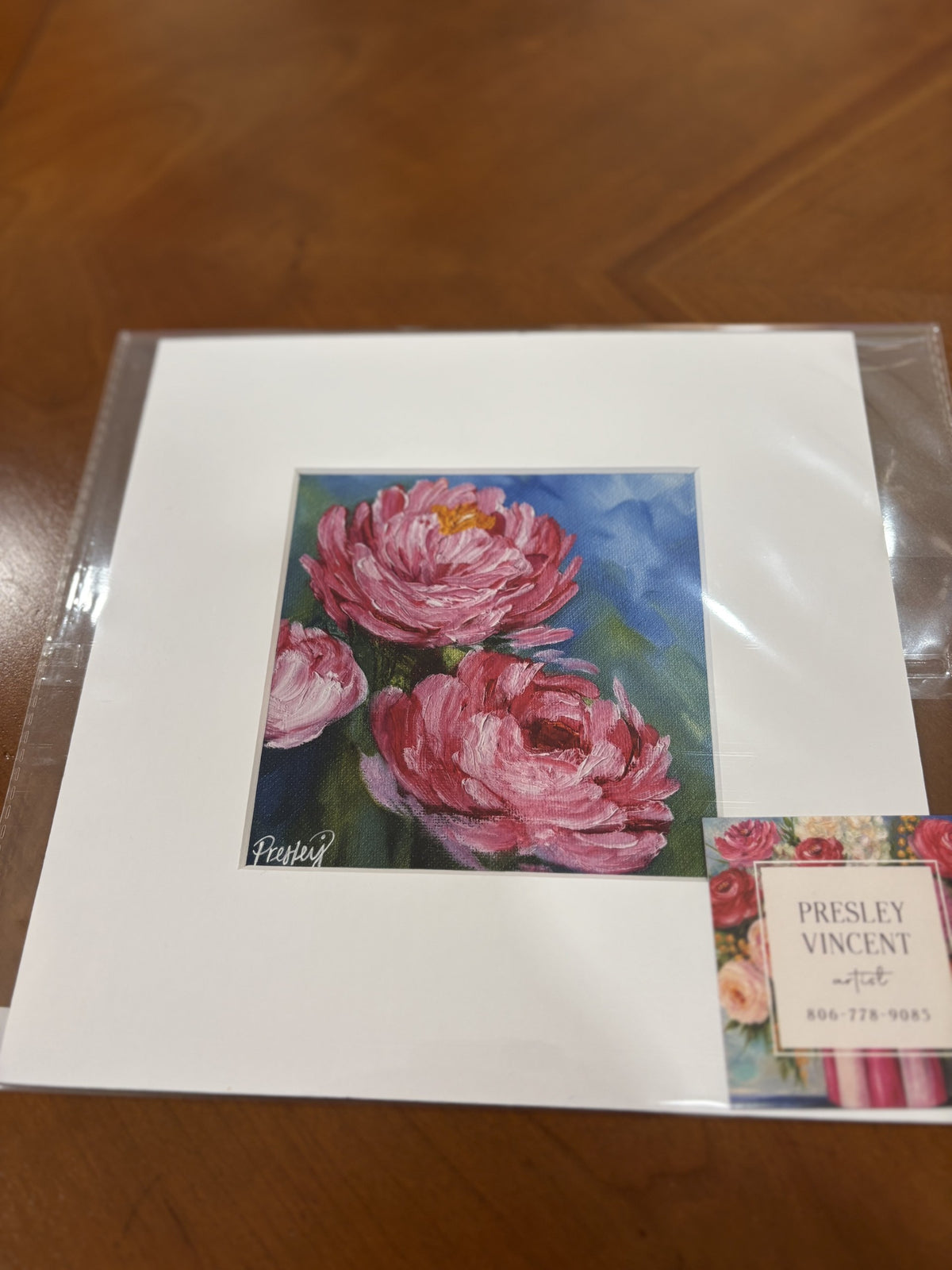 Pink Peonies in Bloom by Presley Vincent