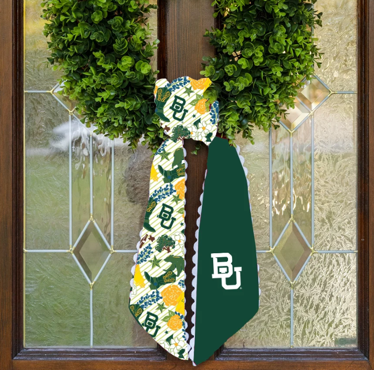 Baylor Bears Wreath Scarf