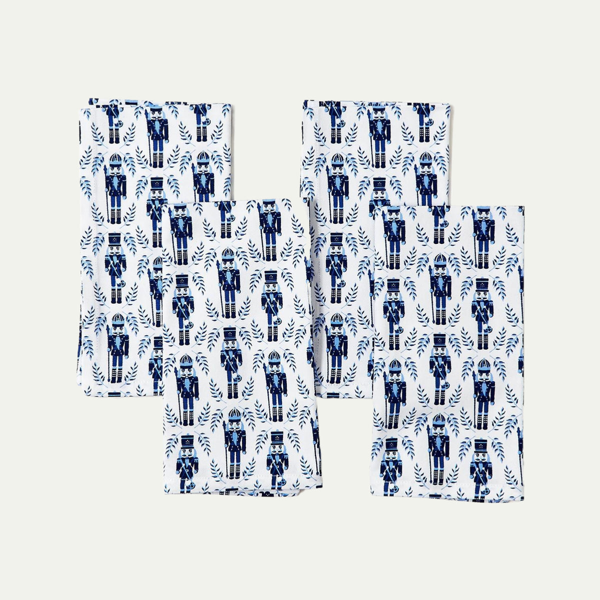 Blue Nutcracker Set of 4 Cloth Napkins