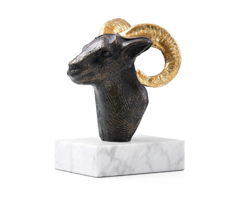 Bronze Ram Statue