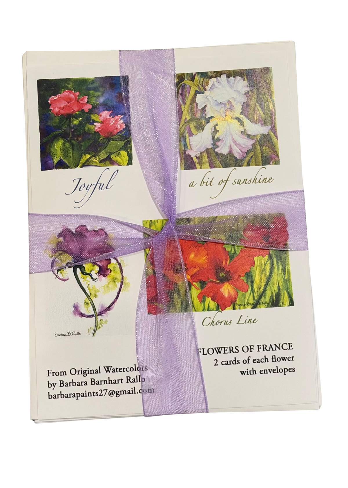 Barbara B. Rollo Flowers of France Notecard Set