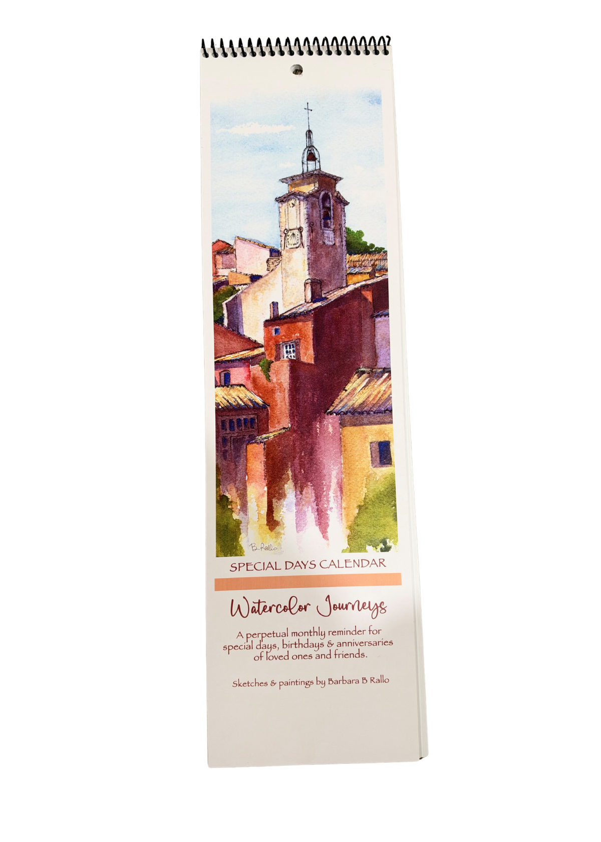 Barbara B. Rollo Watercolor Special Days Calendar