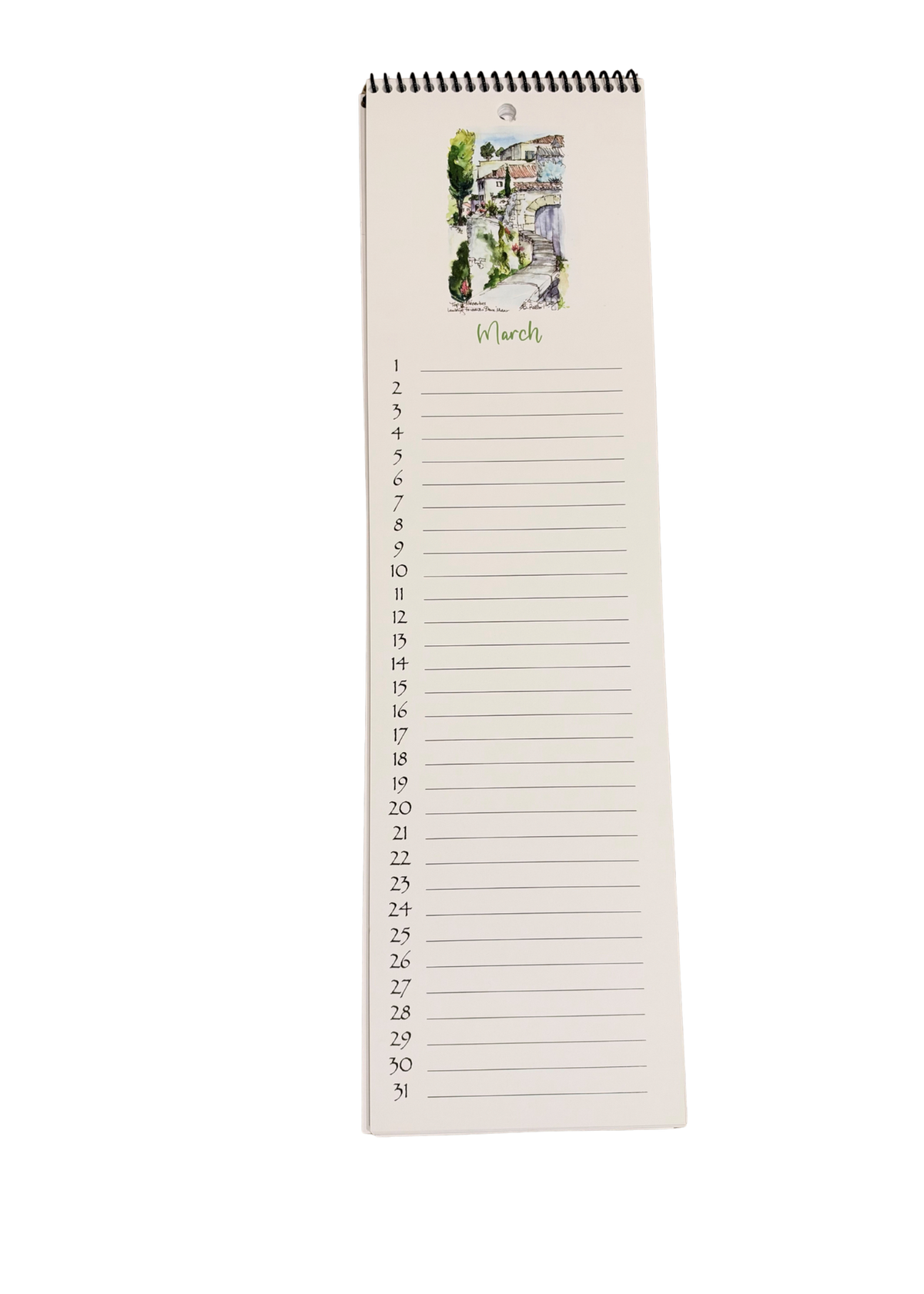 Barbara B. Rollo Watercolor Special Days Calendar