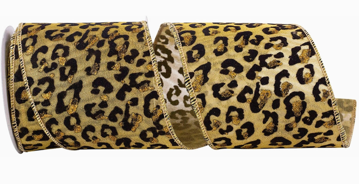 Cheetah - Jaguar Spots Deluxe Tissue Silk Mesh Wired Edge