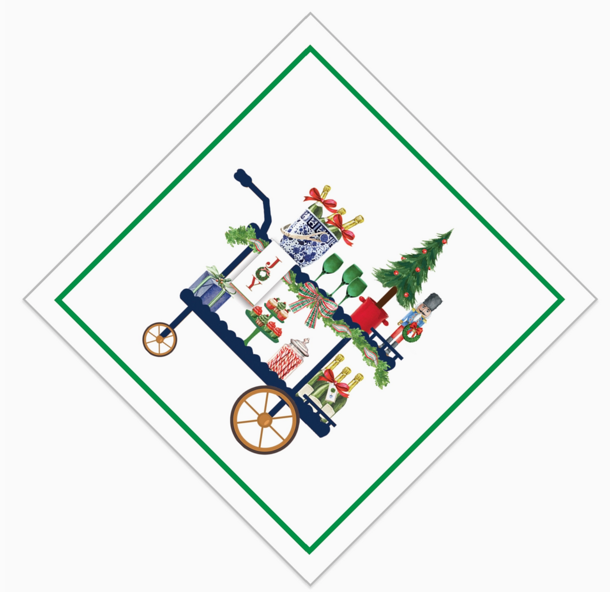 Christmas Bar Cart Paper Cocktail Napkins
