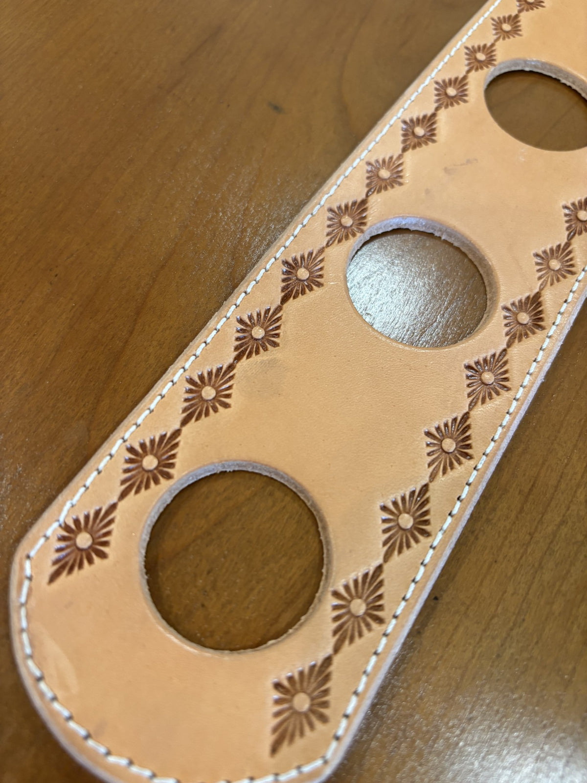 Leather Embossed Scarf Belts